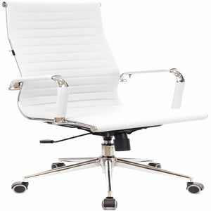 High Back Meeting Chair - Rio White