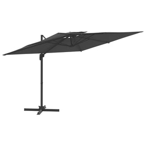 Galleria Design Outdoor Double Top Cantilever Parasol Anthracite 300x300 cm