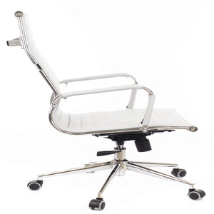 High Back Meeting Chair - Rio White