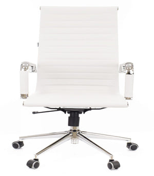 High Back Meeting Chair - Rio White