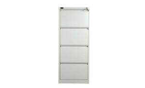 Grey Steel Filing Cabinet with 4 Drawers