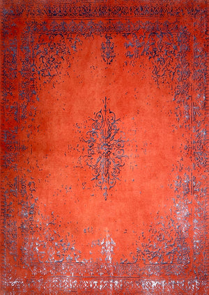 Exquisite Hand-Knotted Persian Rug in Beautiful Red - 100% Natural Wool & Silk - In Stock!