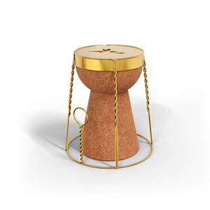 Champagne Stool & Side Table