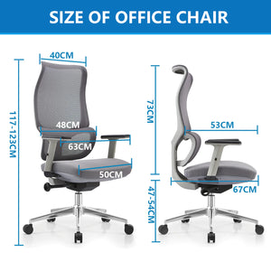 Ergonomic White Workspace Chair with Lumbar Support