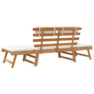 Galleria Design Garden Bench with Cushions 2-in-1 190 cm Solid Acacia Wood