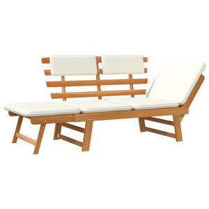 Galleria Design Garden Bench with Cushions 2-in-1 190 cm Solid Acacia Wood