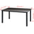 Galleria Design Garden Table Black 150x90x74 cm Aluminium and Glass