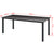 Galleria Design Garden Table Black 190x90x74 cm Aluminium and Glass