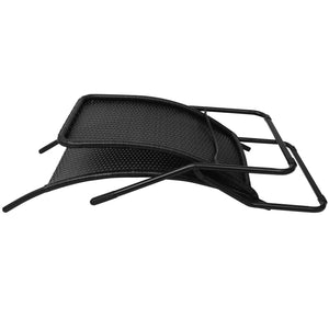 Galleria Design Folding Sun Lounger Poly Rattan Black