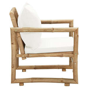 Galleria Design Garden Chairs 2 pcs with Cushions and Pillows Bamboo