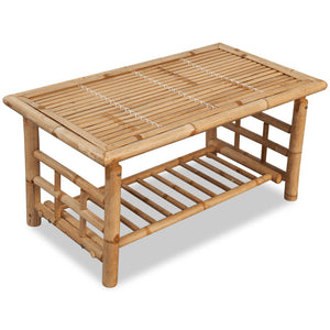 Galleria Design 4 Piece Garden Lounge Set with Cushions Bamboo