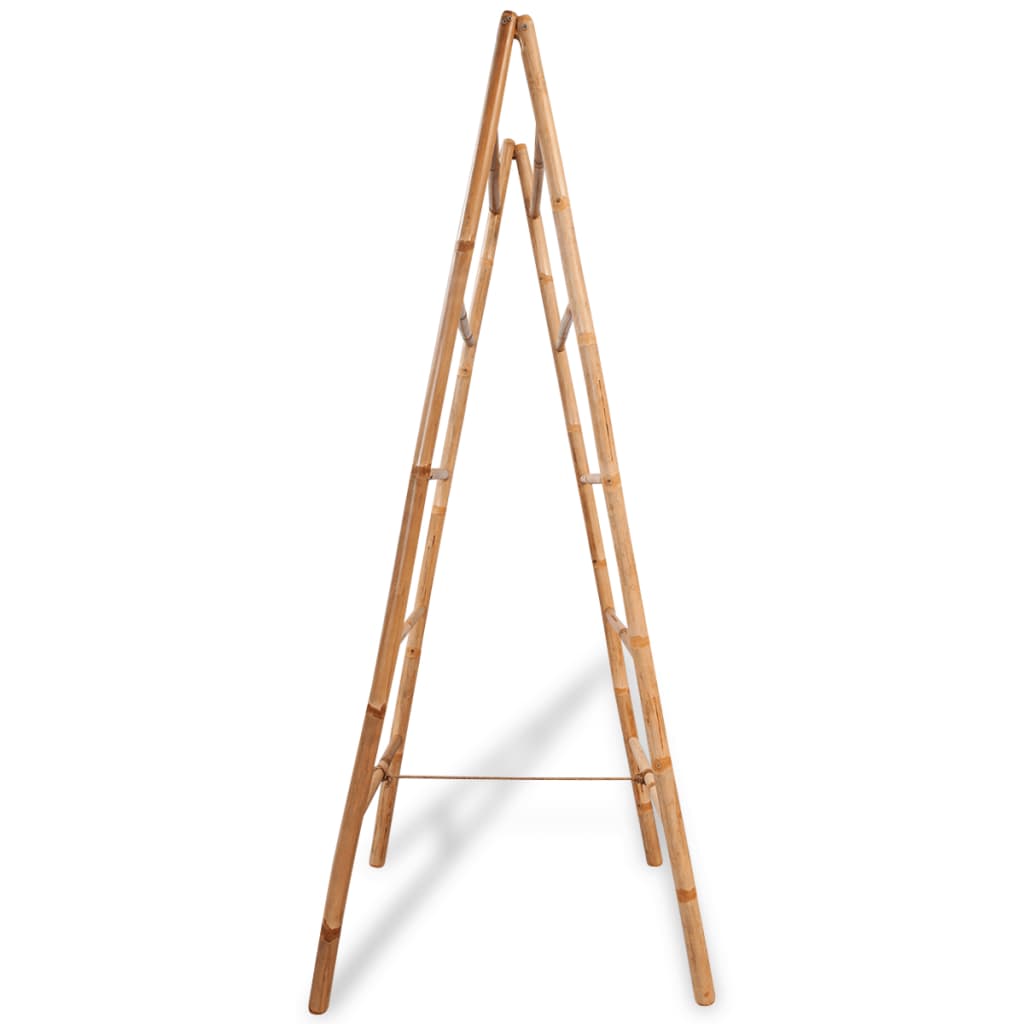 Galleria Design Double Towel Ladder with 5 Rungs Bamboo 50x160 cm