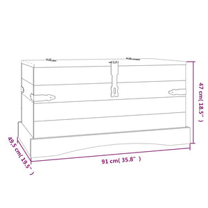 Galleria Design Storage Chest Mexican Pine Corona Range 91x49.5x47 cm