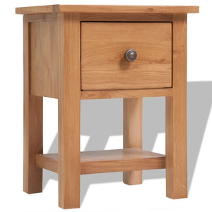 Galleria Design Nightstand 36x30x47 cm Solid Oak Wood