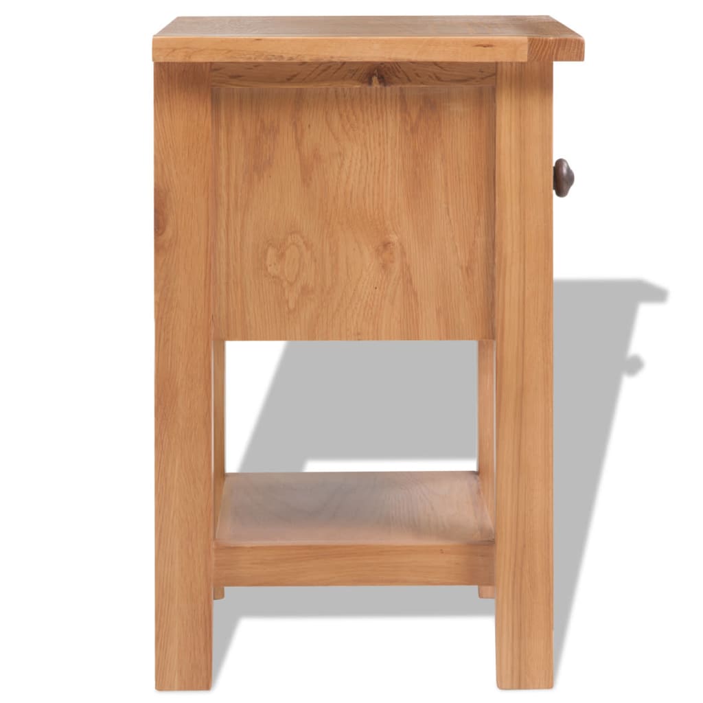 Galleria Design Nightstand 36x30x47 cm Solid Oak Wood