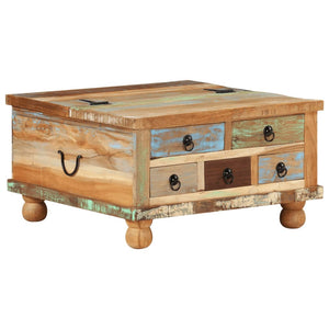 Galleria Design Coffee Table Reclaimed Wood 70x70x38 cm