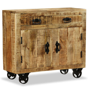 Galleria Design Sideboard with 2 Drawers and 1 Cabinet Rough Mango Wood