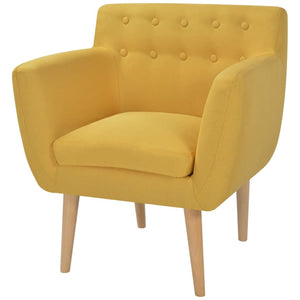 Galleria Design Armchair Yellow Fabric