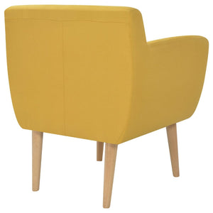 Galleria Design Armchair Yellow Fabric