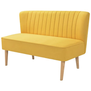 Galleria Design Sofa Fabric 117x55.5x77 cm Yellow