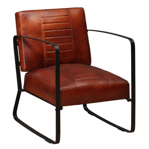 Galleria Design Lounge Chair Brown Genuine Leather