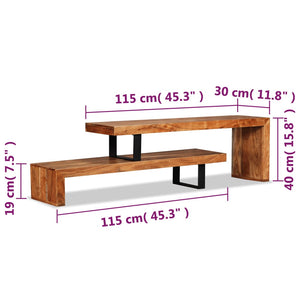 Galleria Design TV Stand Solid Acacia Wood