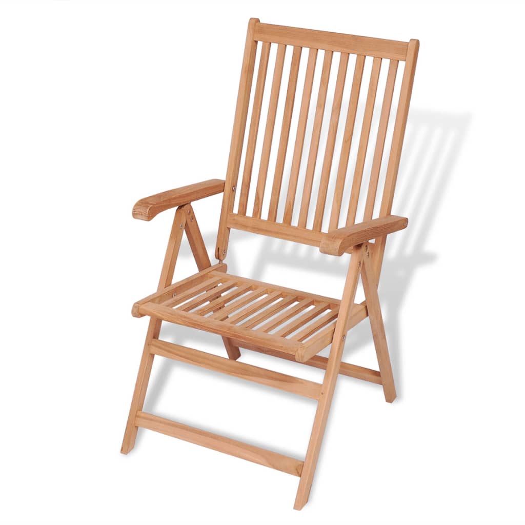 Galleria Design Reclining Garden Chairs 2 pcs Solid Teak Wood