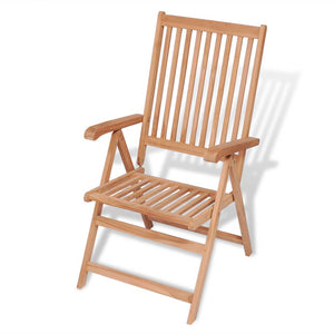 Galleria Design Reclining Garden Chairs 2 pcs Solid Teak Wood