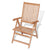 Galleria Design Reclining Garden Chairs 2 pcs Solid Teak Wood