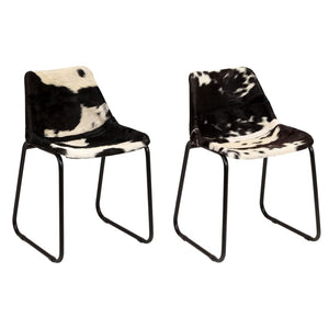 Galleria Design Dining Chairs 2 pcs Genuine Goat Leather