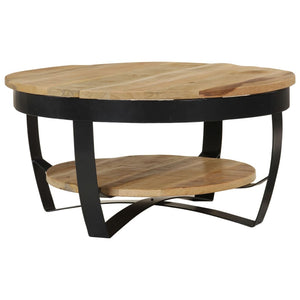 Galleria Design Coffee Table Solid Rough Mango Wood 65x32 cm