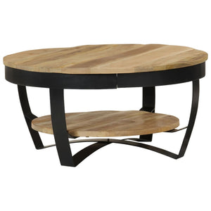 Galleria Design Coffee Table Solid Rough Mango Wood 65x32 cm