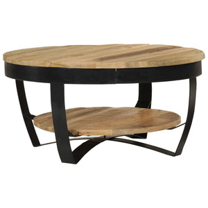 Galleria Design Coffee Table Solid Rough Mango Wood 65x32 cm