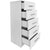 Galleria Design Tall Chest of Drawers Engineered Wood 41x35x106 cm White