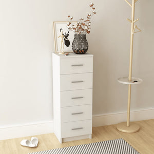 Galleria Design Tall Chest of Drawers Engineered Wood 41x35x106 cm White