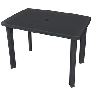 Galleria Design Garden Table Anthracite 101x68x72 cm Plastic