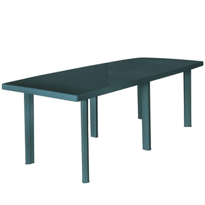 Galleria Design Garden Table Green 210x96x72 cm Plastic