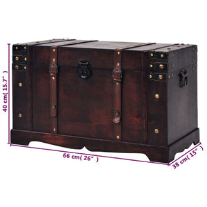 Galleria Design Vintage Treasure Chest Wood 66x38x40 cm