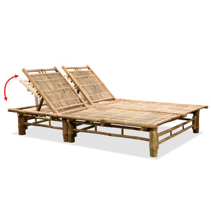 Galleria Design 2-Person Sun Lounger Bamboo