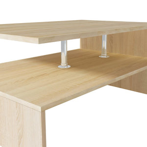 Galleria Design Coffee Table Engineered Wood 90x59x42 cm Oak