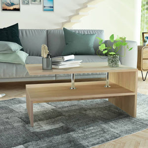 Galleria Design Coffee Table Engineered Wood 90x59x42 cm Oak