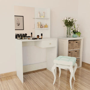 Galleria Design Dressing Table Engineered Wood 75x40x141 cm White