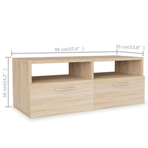 Galleria Design TV Cabinet Engineered Wood 95x35x36 cm Oak