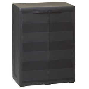 Galleria Design Garden Storage Cabinet with 1 Shelf Black