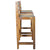 Galleria Design Bar Stools 2 pcs Solid Reclaimed Wood