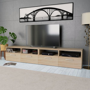 Galleria Design TV Cabinets 2 pcs Engineered Wood 95x35x36 cm Oak