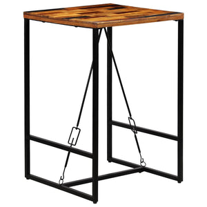 Galleria Design Bar Table Solid Reclaimed Wood 70x70x106 cm