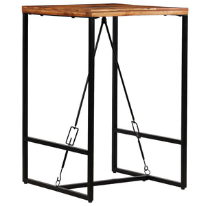 Galleria Design Bar Table Solid Reclaimed Wood 70x70x106 cm