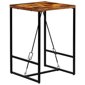 Galleria Design Bar Table Solid Reclaimed Wood 70x70x106 cm