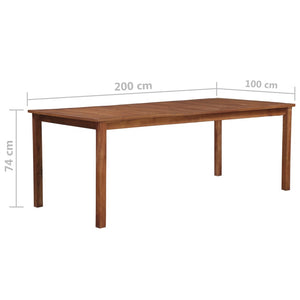 Galleria Design Garden Table 200x100x74 cm Solid Acacia Wood